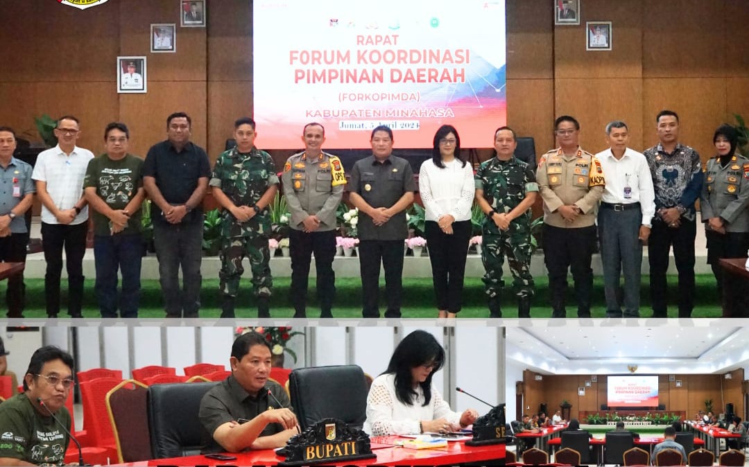 Penjabat Bupati Munahasa Pimpin Rapat Bersama Forkopimda Minahasa
