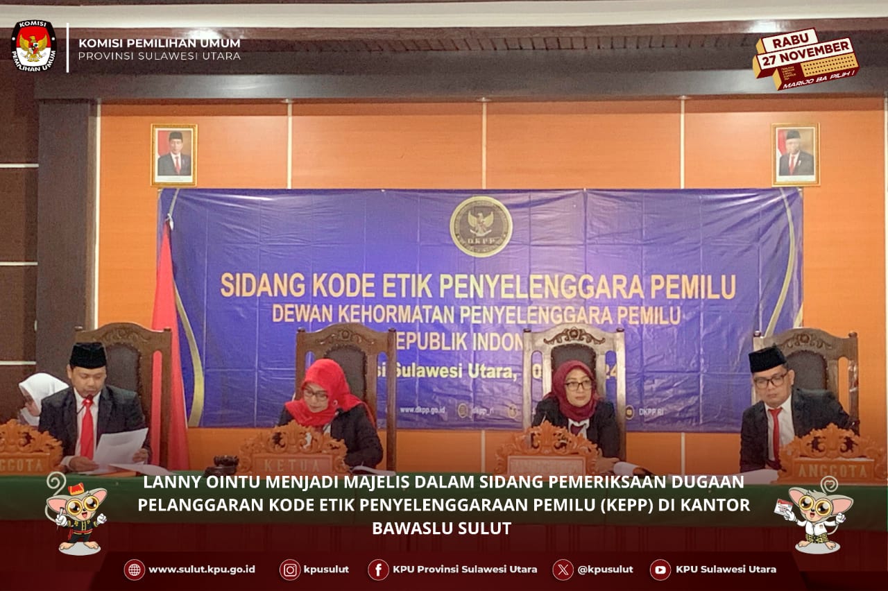 Dugaan Pelanggaran KEPP, Ointu Cs Periksa Pimpinan Bawaslu Kotamobagu