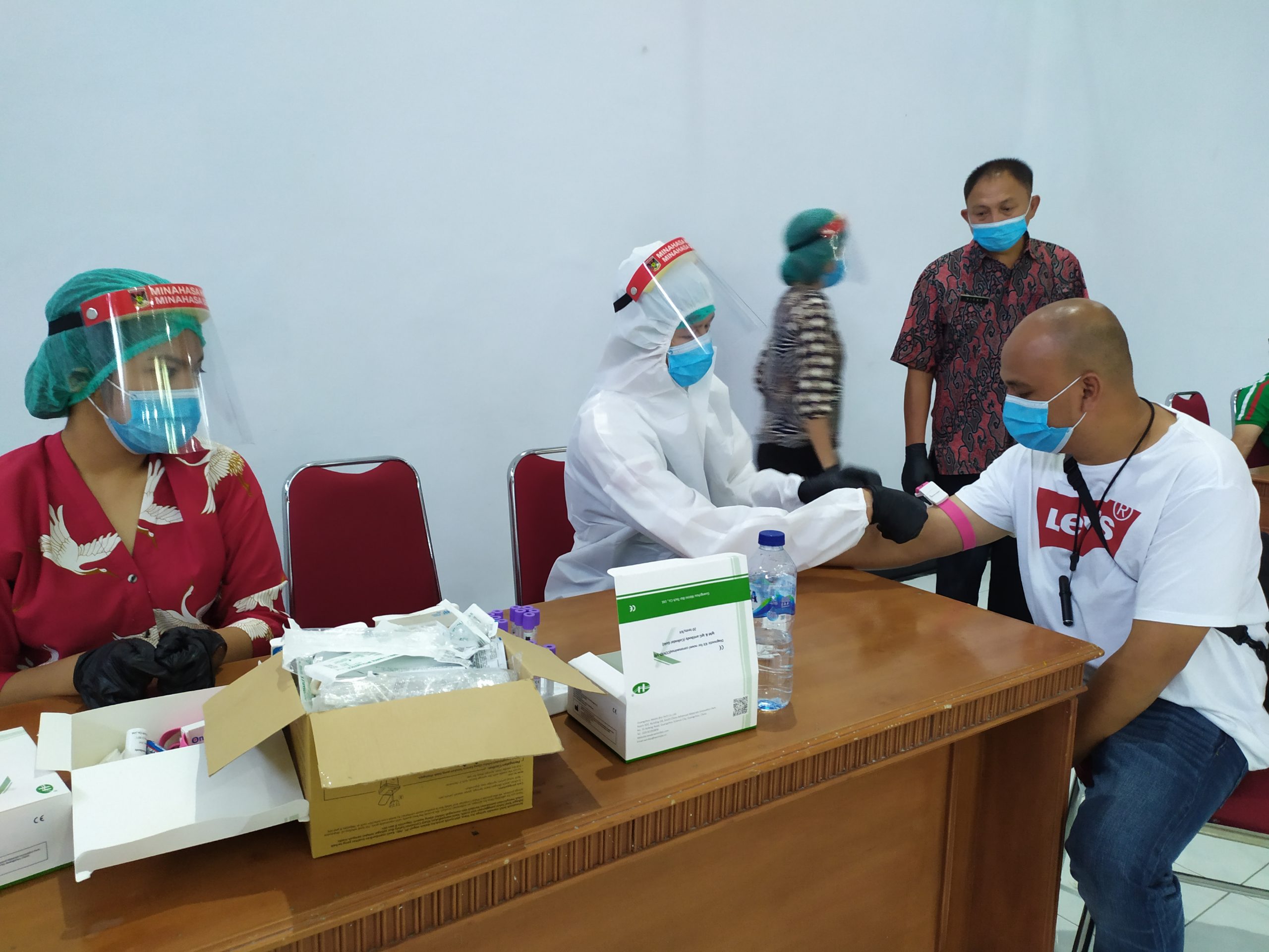 Antisipasi Penyebaran Covid-19, DPRD Minahasa Intens Gelar Rapid Tes