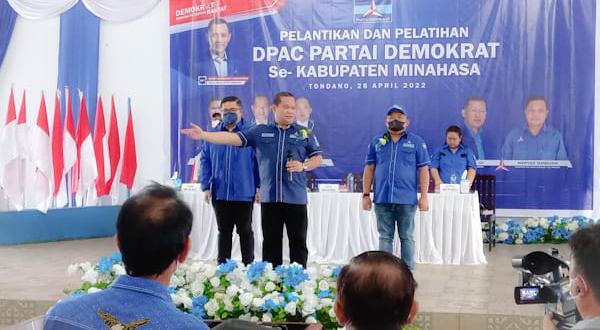 E2L Lantik Pengurus DPAC Partai Demokrat Se-Minahasa