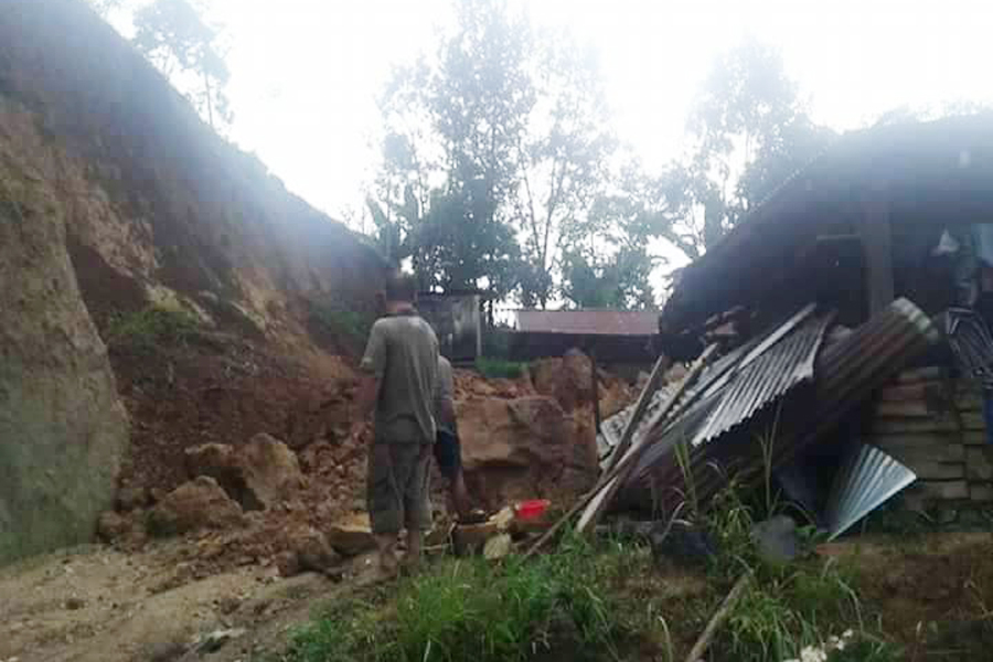 Longsor Di Pinapalangkow, Satu Rumah Warga Rusak