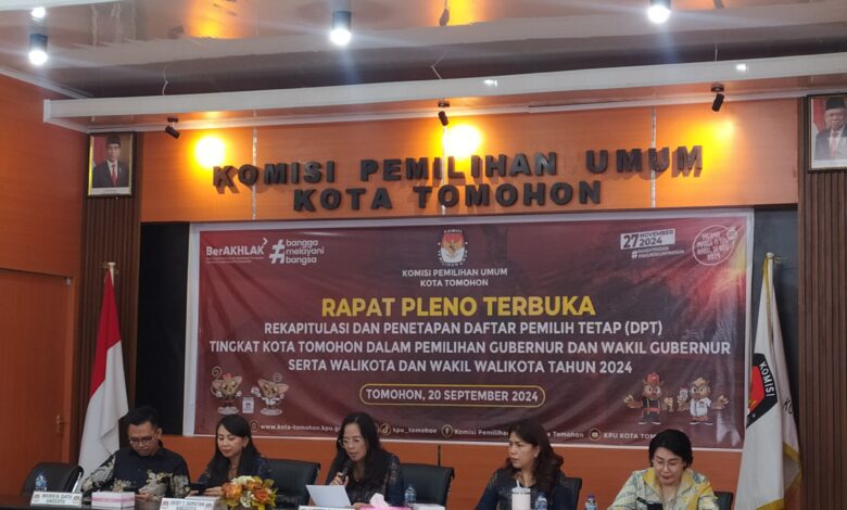 KPU Tetapkan DPS Jadi DPT di Tomohon