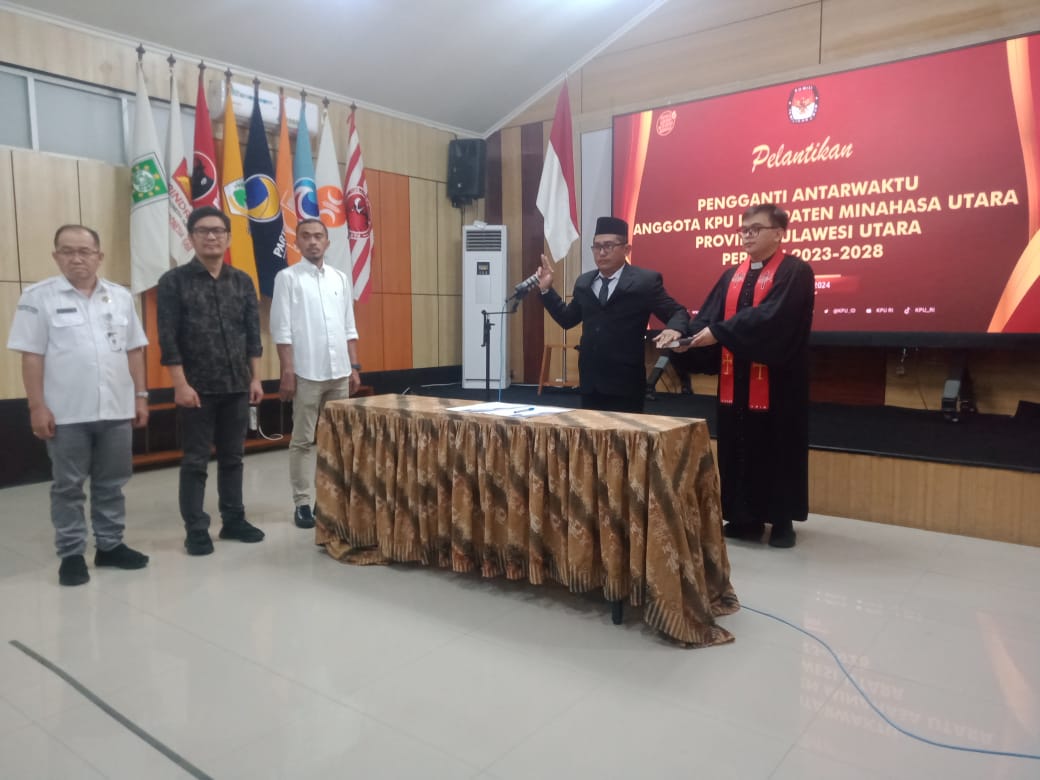 Hedriyanto Gantikan Harun di KPU Minut