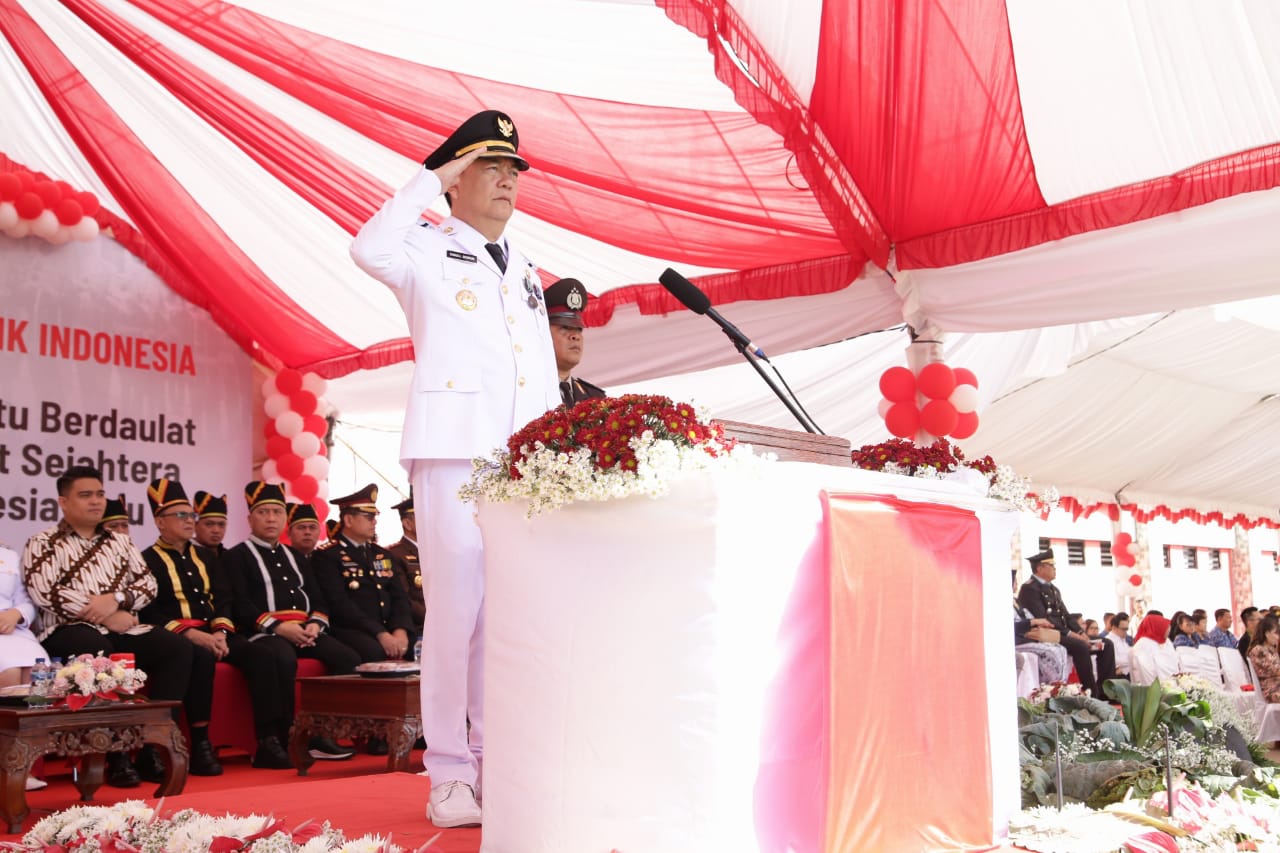 Upacara HUT RI ke-80 Pemkot Tomohon Berlangsung Khidmat