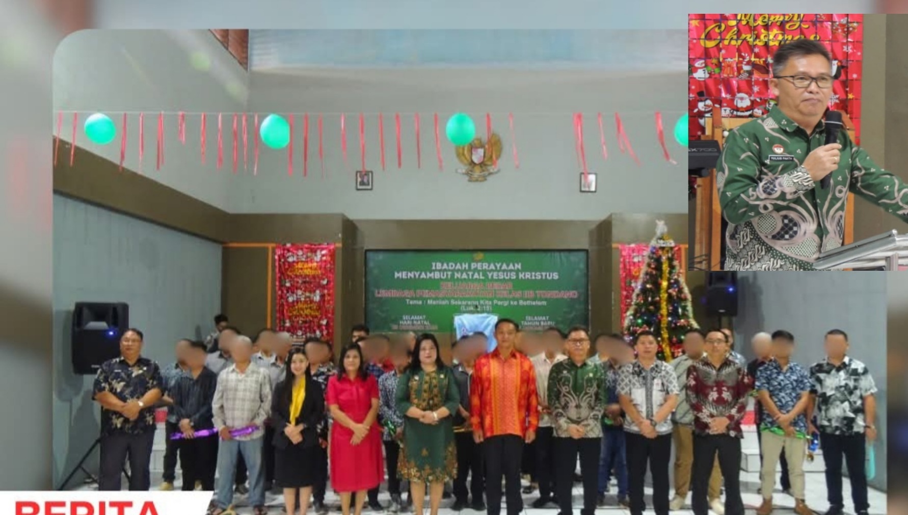 Lapas Tondano Gelar Ibadah Pra Natal 2024
