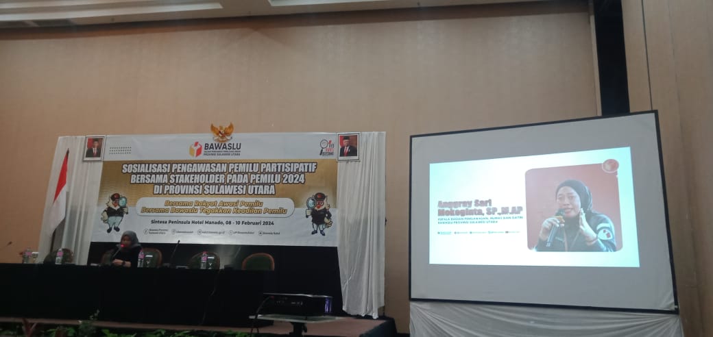 Bawaslu Sulut Gelar Sosialisasi Pengawasan Pemilu Partisipatif