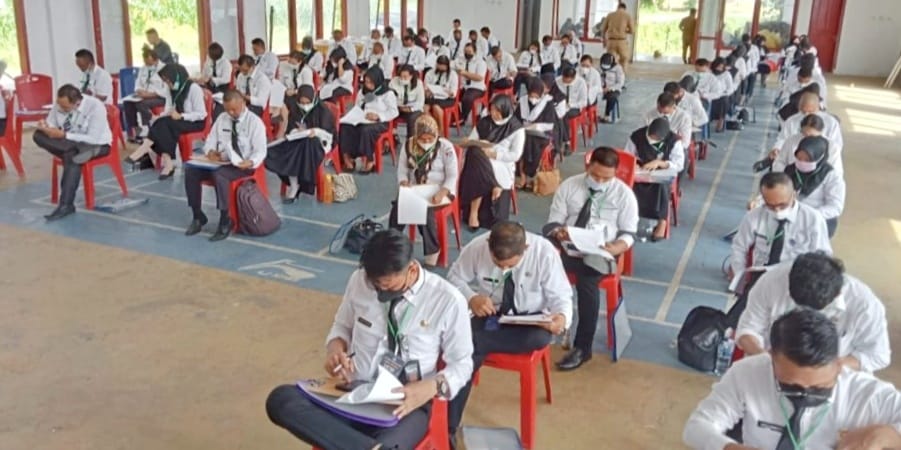 BKPSDM Boltim Gelar Ujian Dinas TKT 