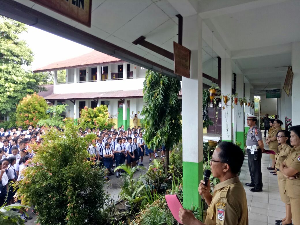 Polres Minsel Sosialisasikan Maklumat Tentang Larangan Siswa Menggunakan Ranmor