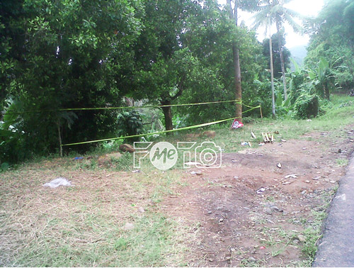 Lokasi Penemuan Mayat di Poros Manado Tomohon Dipasang Police Line