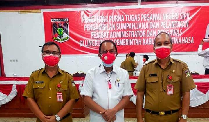 Wuwungan Jabat Kadis Pendidikan Minahasa, Maringka Bergeser Asisten Satu 