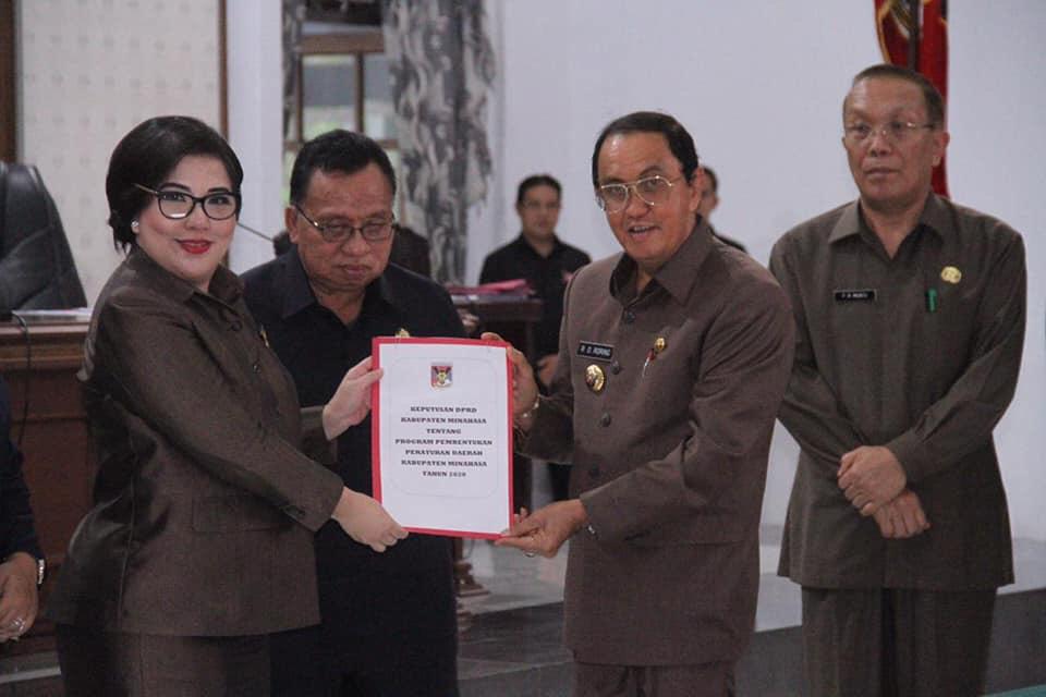 Eksekutif dan Legislatif Setujui APBD Minahasa 2020