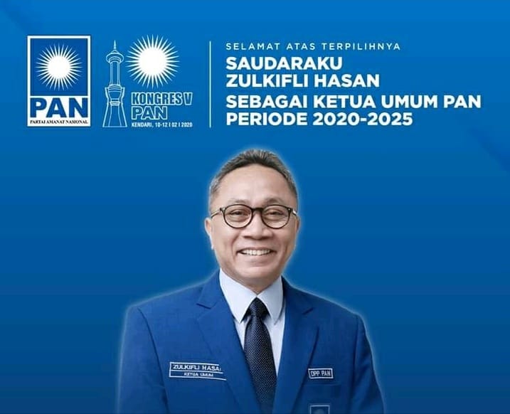 Zulhas Kembali Pimpin PAN, Sehan Ucapkan Selamat 