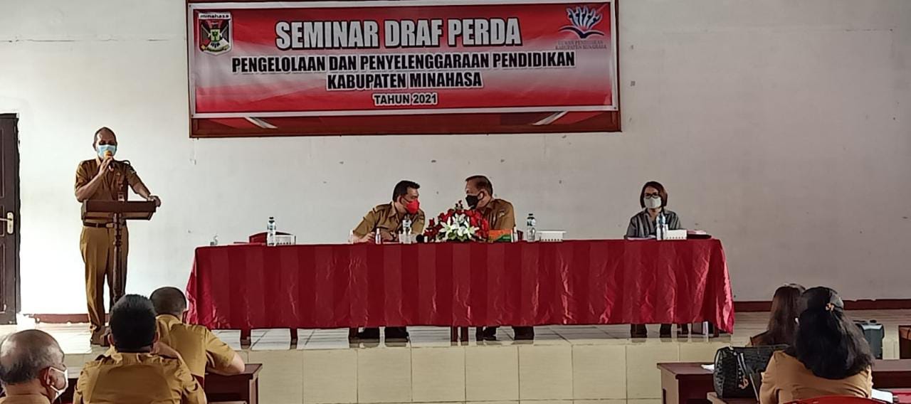 Diknas Minahasa Matangkan Ranperda Pengelolaan dan Penyelenggaraan Pendidikan