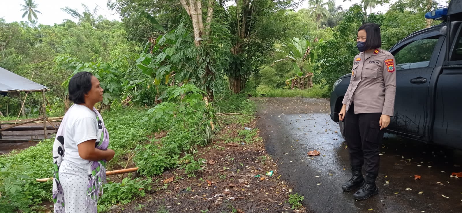 Polsek Mapanget Gencar Serukan Vaksinasi Covid-19