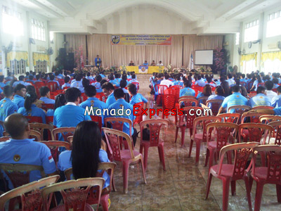 Kumaat Lantik 850 Relawan KNPI Pengawas Pemilu