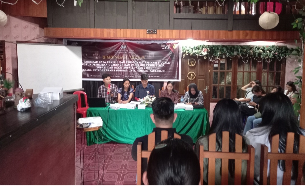 PPK Tondano Barat Gelar Bimtek Pemutakhiran Data Pemilih dan Penggunaan Aplikasi E-Coklit Kepada 60 Petugas Pantarlih