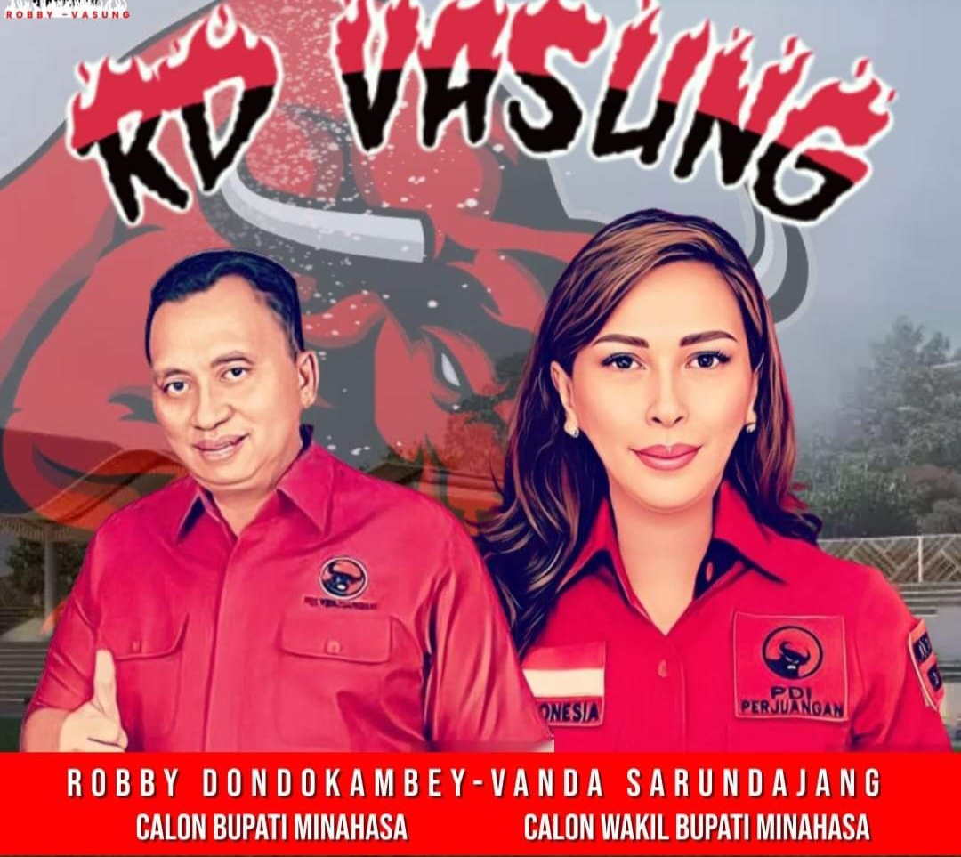 Pilkada Minahasa, Paslon RD dan Vasung Terima Formulir B1KWK dari PDI Perjuangan