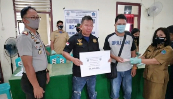 Manguni Indonesia Kawal Penyaluran BLT-DD di Tumaluntung