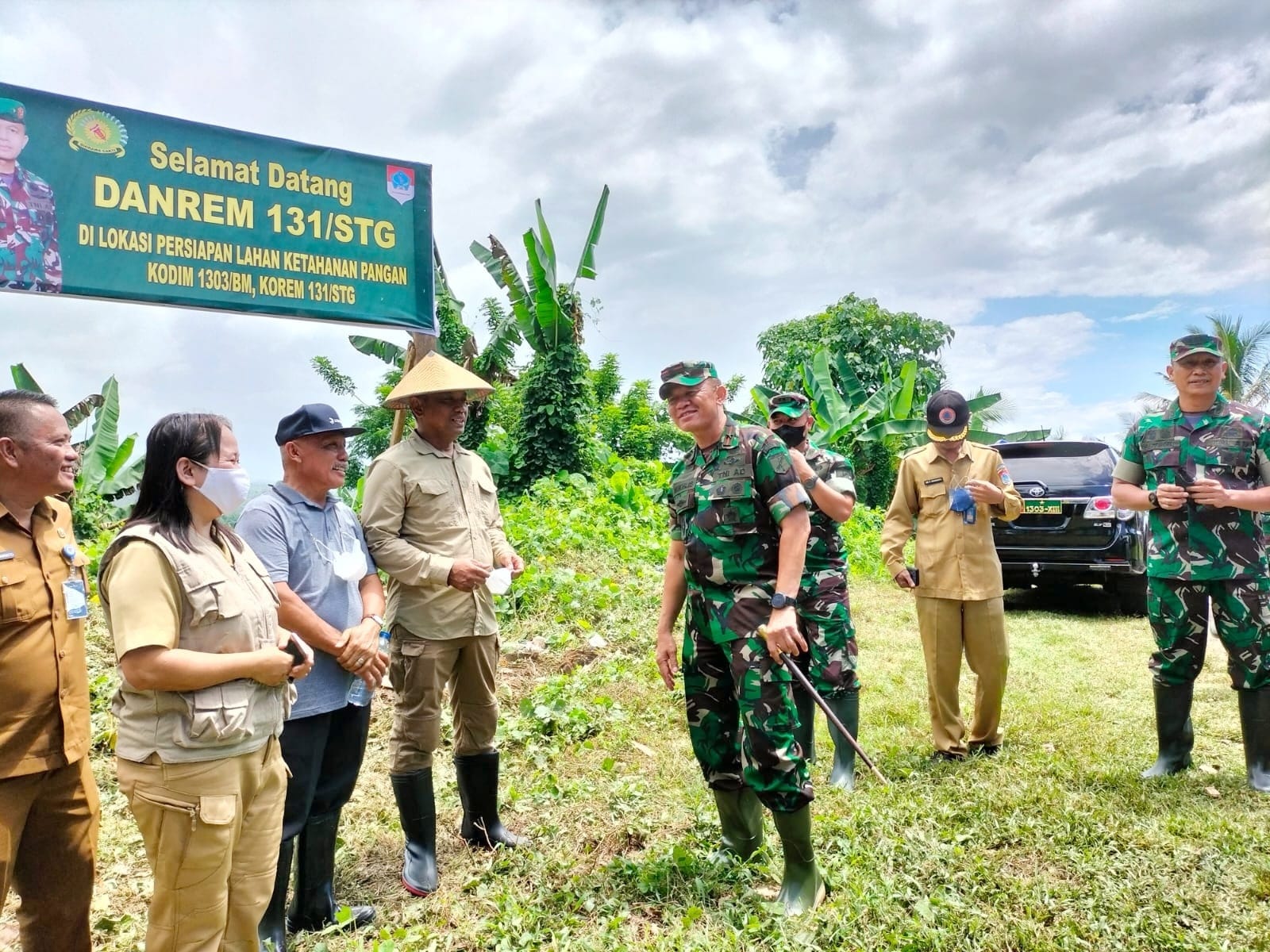 Kunjungi Boltim, Danrem 131/Santiago Tinjau Lokasi Ketahanan Pangan 