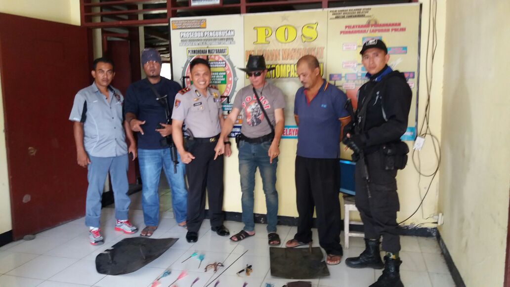 Polisi Amankan Belasan Panah Wayer Di Tompasobaru
