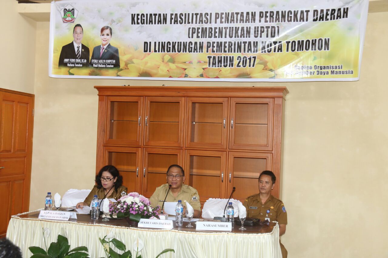 Tunjang Operasional, Pemkot Tomohon Bentuk UPTD Perangkat Daerah