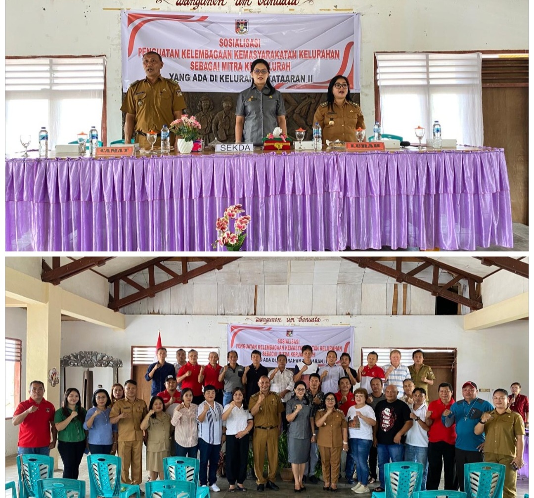 Lagi, Sekda Lynda Watania Buka Sekaligus Berikan Materi pada Sosialisasi Penguatan Kelembagaan Kemasyarakatan di Tataaran II