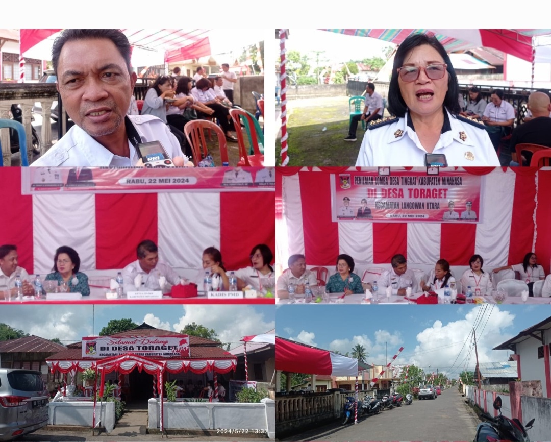 Wakili Kecamatan Langowan Utara, Toraget Ikut Lomba Desa Tingkat Kabupaten