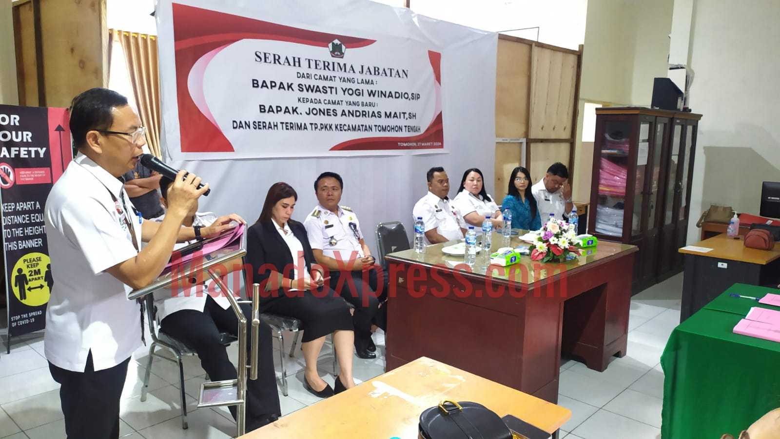 Mandagi Pimpin Sertijab Camat Tomohon Tengah