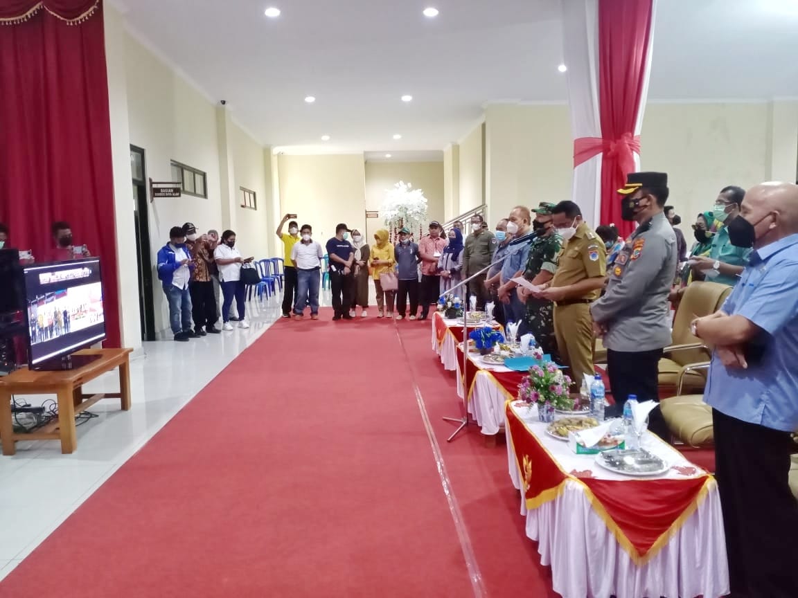 Presiden Jokowi Saksikan Vaksinasi Masal Pemkab Boltim