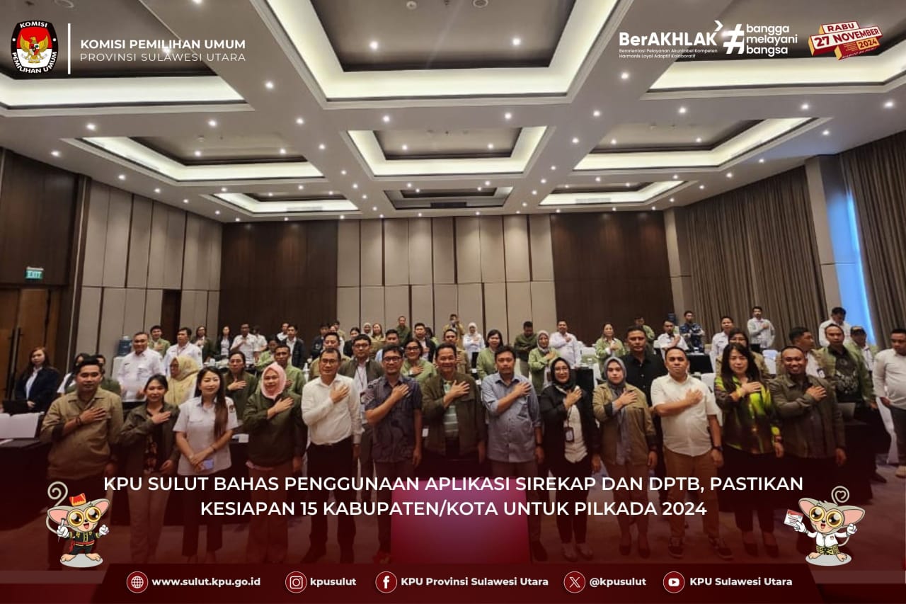 KPU Sulut Bahas Penggunaan Aplikasi Sirekap dan DPTb