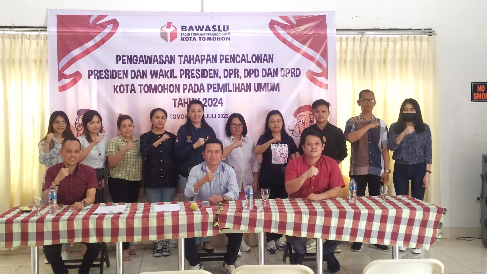 Bawaslu Tomohon Perkuat Sisi Pengawasan Pencalonan Eksekutif dan Legislatif