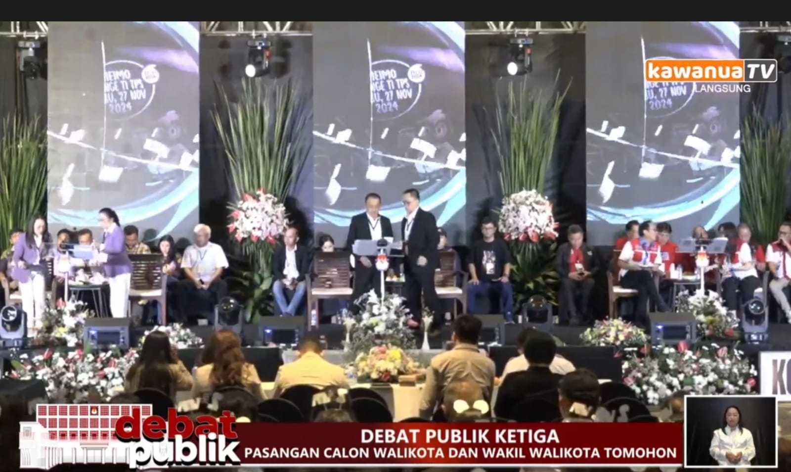 Tahapan Debat Publik Sukses, KPU Tomohon Apresiasi Semua Paslon