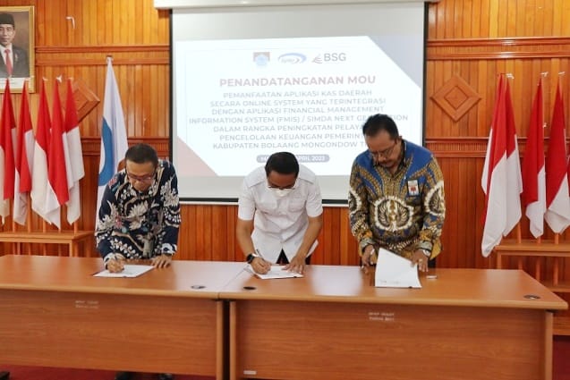 Pemkab Boltim dan BSG Tutuyan Teken Nota Kesepahaman 