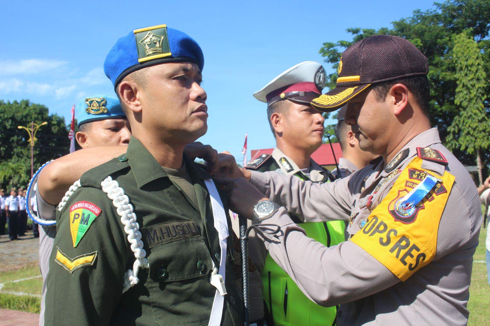 Polres Minsel Apel Gelar Pasukan Pengamanan Idul Fitri 2017