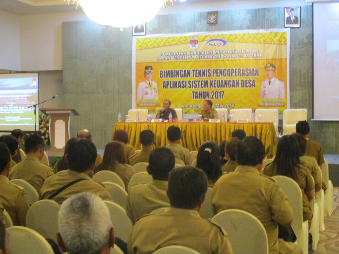 Para Kumtua Dibekali Bimtek Aplikasi Siskeudes