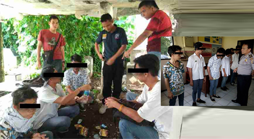 Lima Siswa SMK Diamankan Timsus Patola Saat Pesta Miras