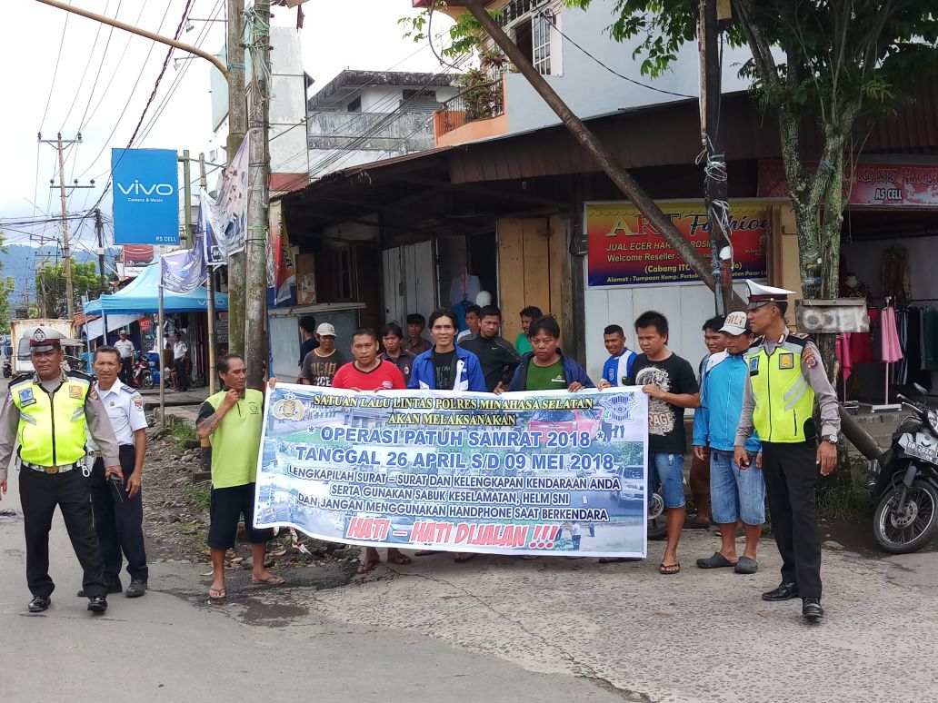 686 Pelanggar Terjaring Operasi Patuh Samrat Di Minsel