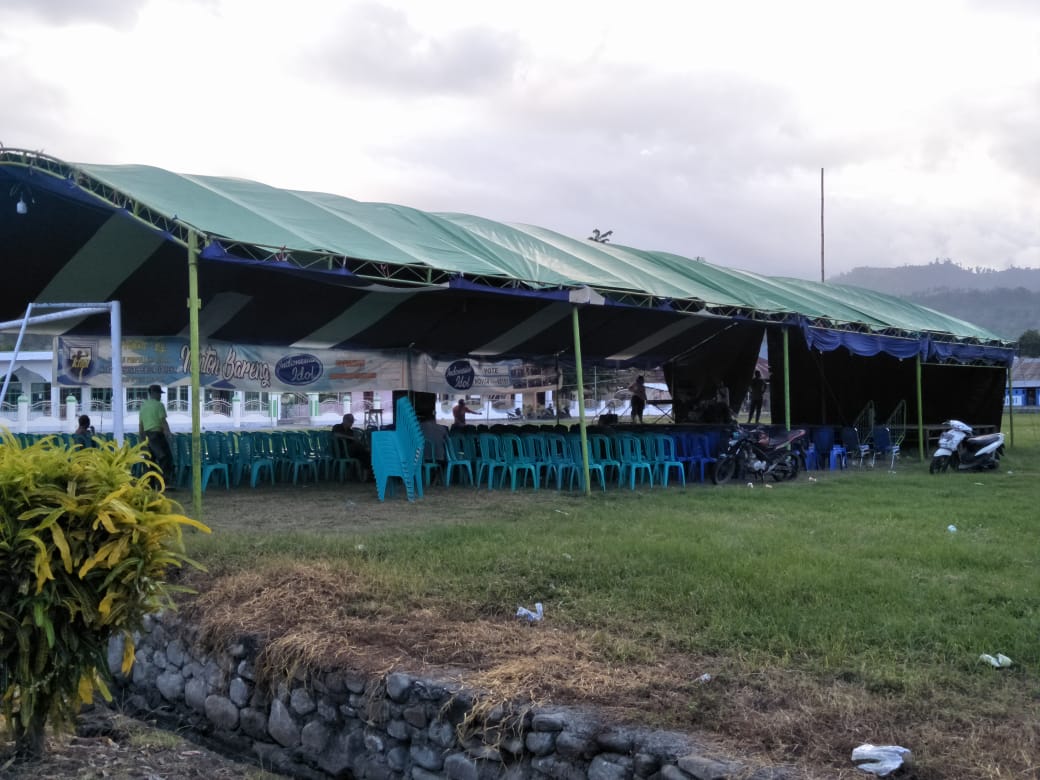 Ajak Warga Dukung Novi, Amalia Landjar Nobar di Lapangan Bogani