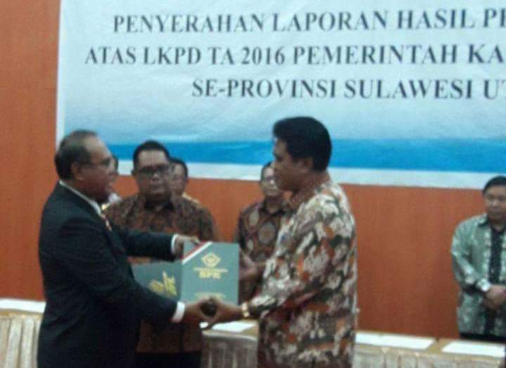 Sangihe Terima Opini WTP ke-3 dari BPK RI  