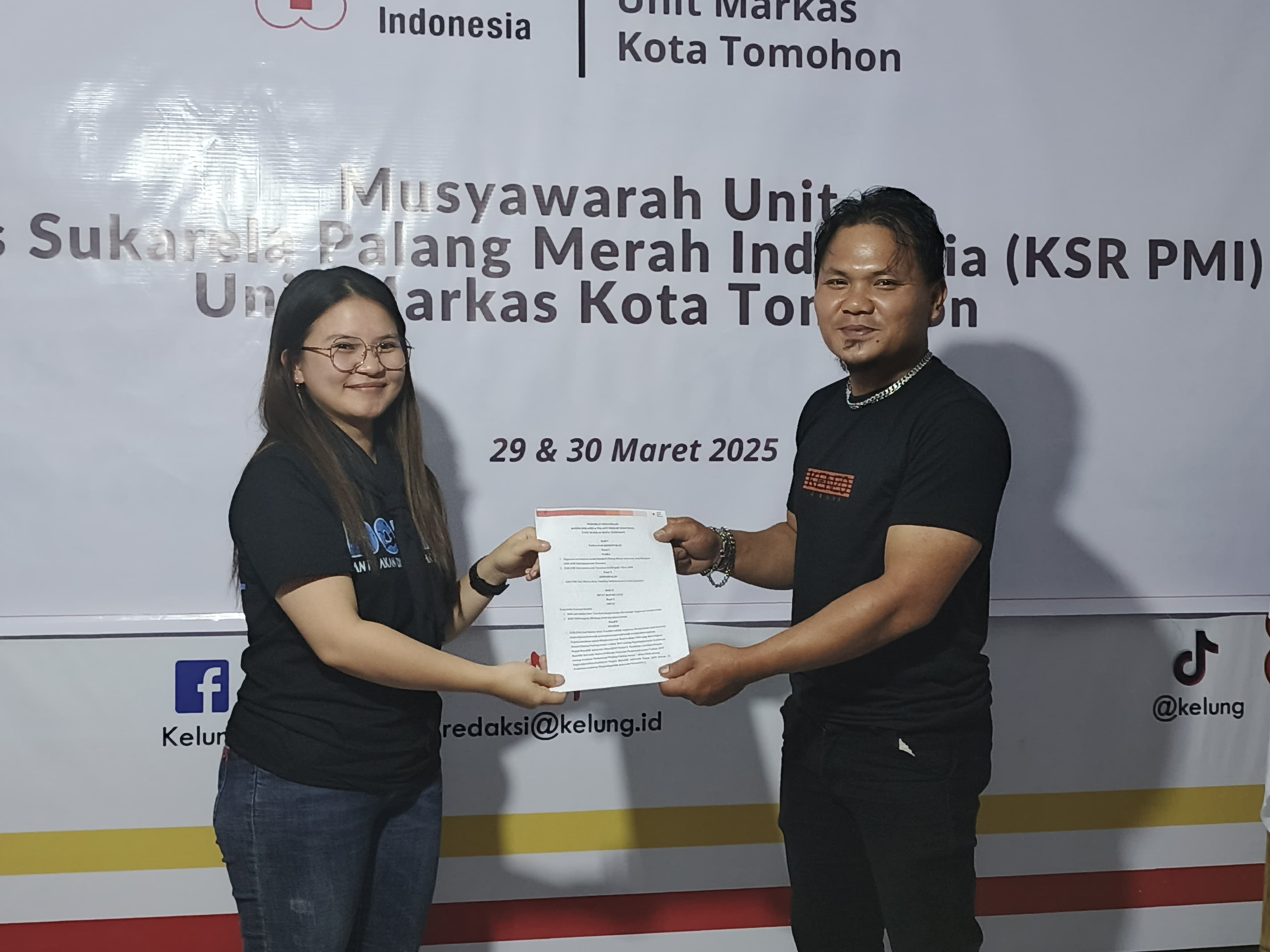 Musyawarah KSR PMI Unit Markas Tomohon, Percayakan Kalalo Jadi Komandan