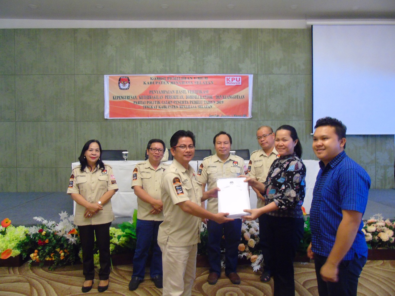 KPU Minsel Serahkan Hasil Verifikasi Faktual, 5 Parpol Belum Memenuhi Syarat