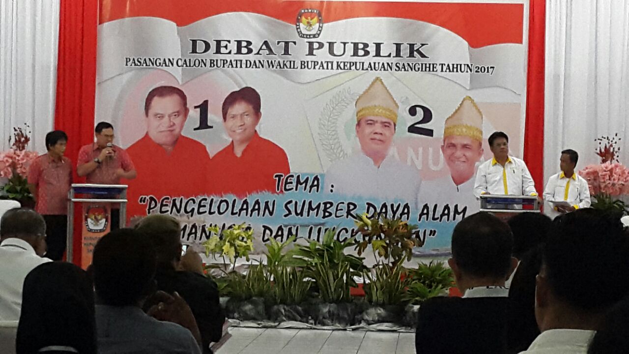 Debat Cabup-Cawabup Sangihe Bergulir