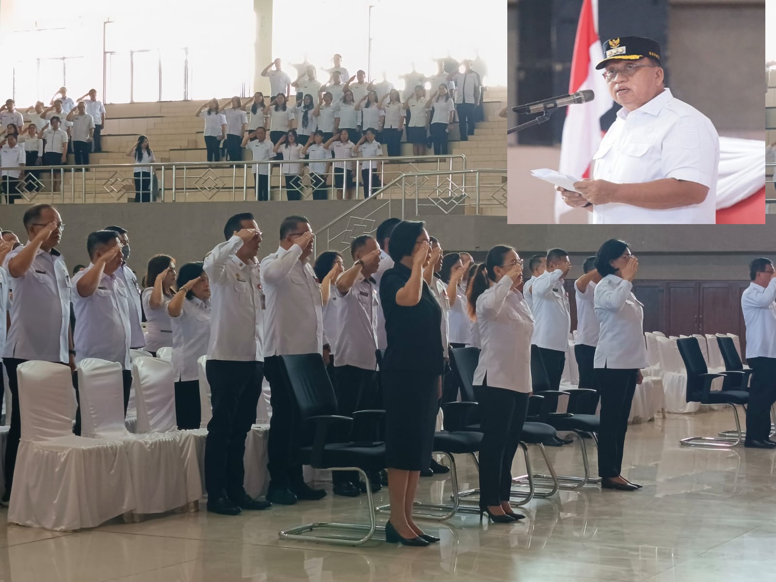 Pimpin Apel Kerja Awal Bulan, Bupati RD Sampaikan Hal Ini Kepada Jajaran ASN Minahasa