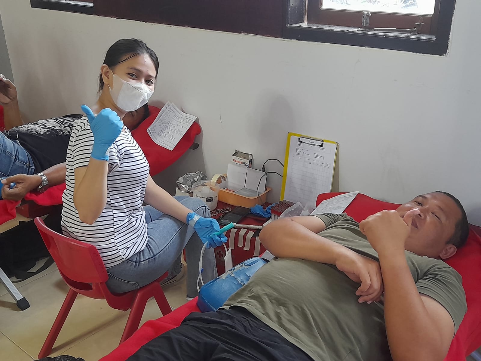 PHRG 2023 GMIM Pinaesaan Gelar Donor Darah dan Vaksinasi Covid-19 