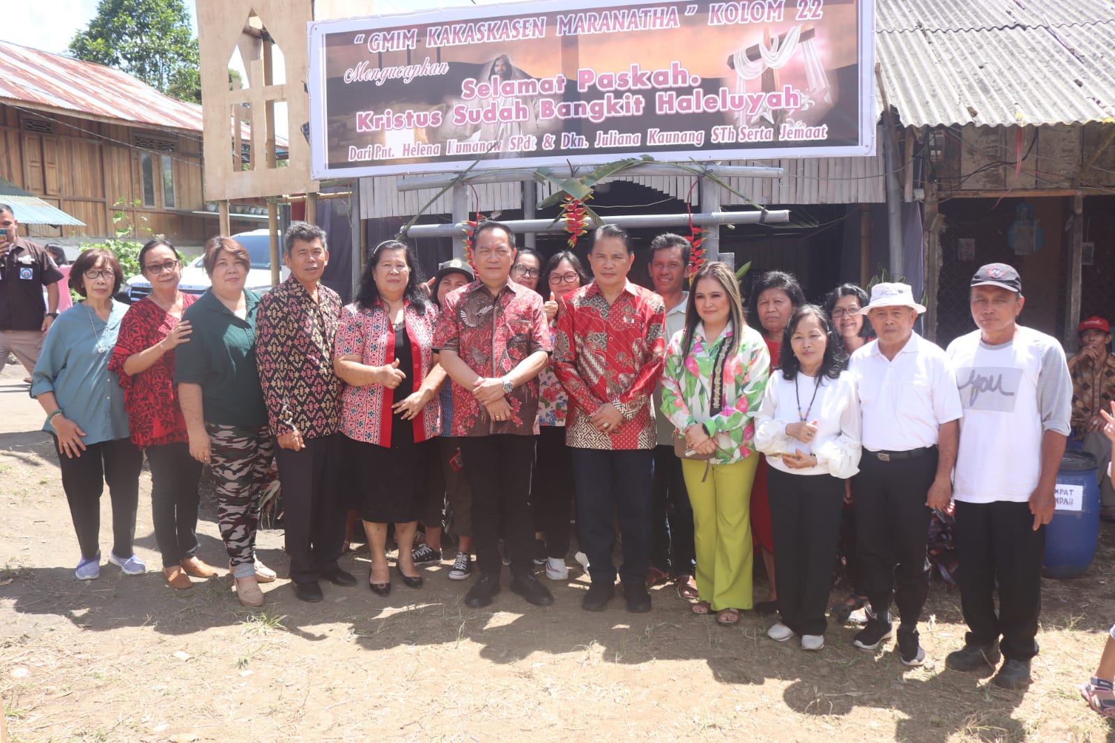 Walikota Ikuti Ibadah Paskah Kedua GMIM Kakaskasen Maranatha
