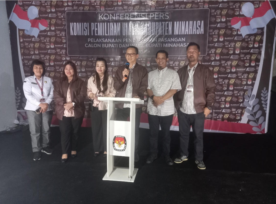 Hari Terakhir Pendaftaran, KPU Minahasa Terima Satu Berkas Bapaslon 