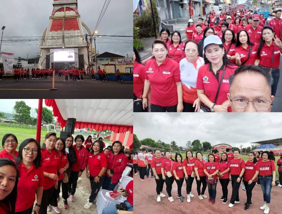 Jelang HGN 2023, Dinas Dikbudda Tomohon Gelar Jalan Sehat