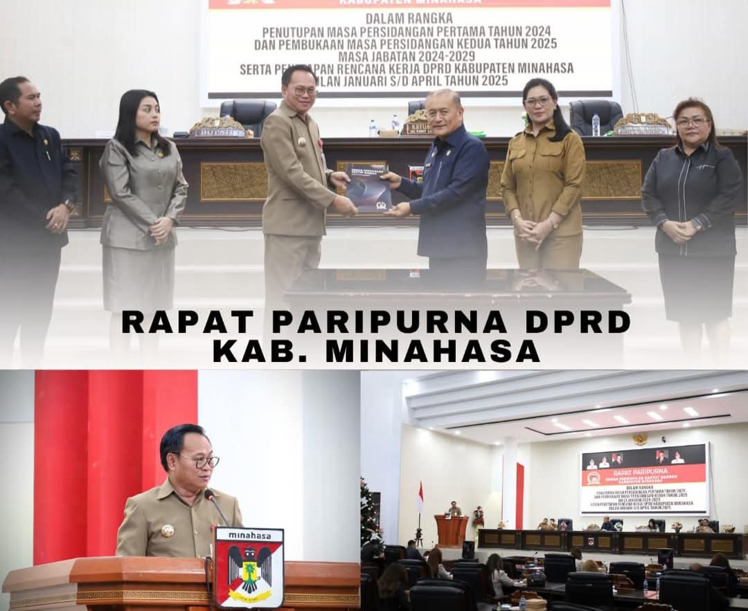 DPRD Minahasa Gelar Rapat Paripurna Tutup Buka Masa Persidangan Kedua di Tahun 2025