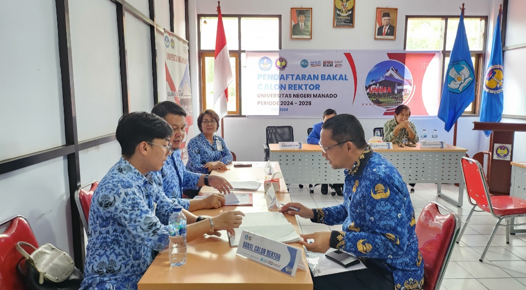 Usung Visi Unima Unggul-Mandiri-Kompetitif, Joseph Kambey Mendaftar Calon Rektor