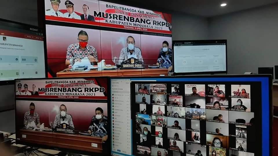 Pemkab Minahasa Gelar Musrenbang RKPD via Video Converence
